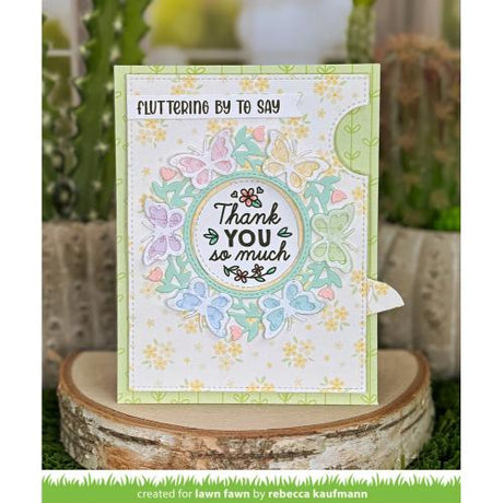 Lawn Fawn - Magic Iris Butterfly Wreath Add-On Dies