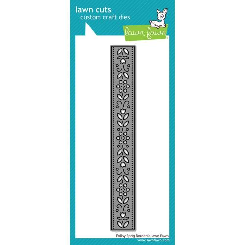 Lawn Fawn - Folksy Sprig Border Die