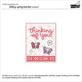 Lawn Fawn - Folksy Sprig Border Die