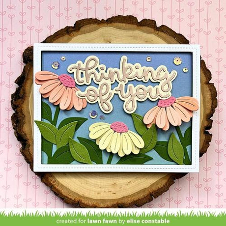 Lawn Fawn - Scripty Thinking of You Outline Add-On Die