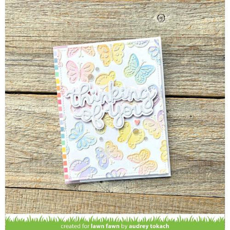 Lawn Fawn - Scripty Thinking of You Outline Add-On Die