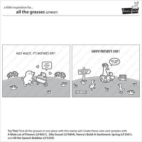 Lawn Fawn - Stamps - All the Grasses