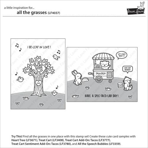Lawn Fawn - Stamps - All the Grasses