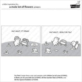 Lawn Fawn - Stamps - A Mole Lot of Flowers