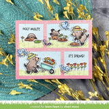 Lawn Fawn - Stamps - A Mole Lot of Flowers