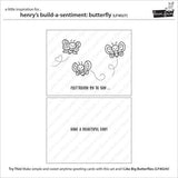 Lawn Fawn - Stamps - Henry's Build-A-Sentiment: Butterfly