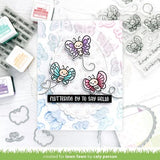 Lawn Fawn - Stamps - Henry's Build-A-Sentiment: Butterfly
