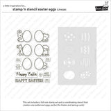 Lawn Fawn - Stamps - Stamp 'n Stencil Easter Eggs