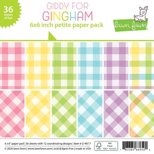 Lawn Fawn - Paper - Giddy for Gingham - Petite Paper Pack