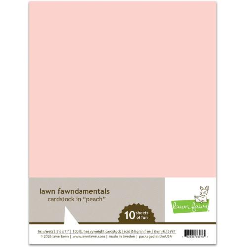 Lawn Fawn - Cardstock - Peach