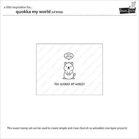 Lawn Fawn - Stamps - Quokka My World