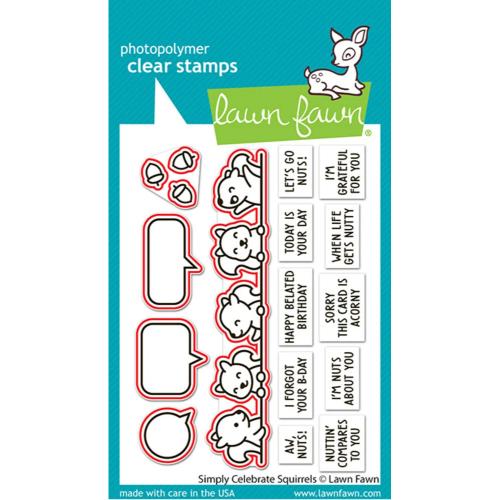 Lawn Fawn - Lawn Cuts - Simply Celebrate Squirrels Dies