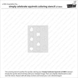 Lawn Fawn - Lawn Clippings - Simply Celebrate Squirrels Coloring Stencils