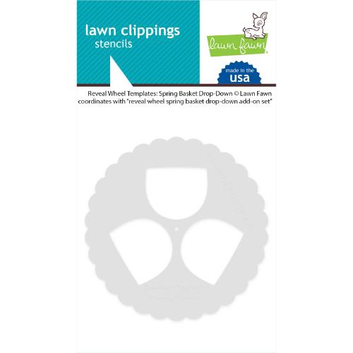 Lawn Fawn - Lawn Clippings - Reveal Wheel Templates: Spring Basket Drop-Down