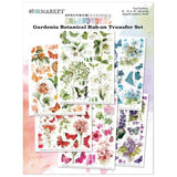 49 & Market Spectrum Gardenia Rub-Ons 6"X8" 6/Sheets Botanical