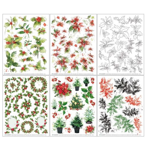 49 And Market Rub-Ons 6"X8" 6/Sheets Foliage, Christmas Spectacular 2023