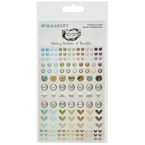 49 & Market Vintage Artistry Moonlit Garden Stickers Wishing Bubble & Baubles