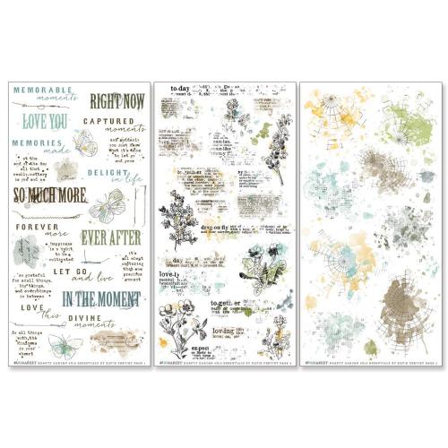 49 And Market Krafty Garden Rub-On Transfer Set Essentials 6"x12" - Postage as per Actual