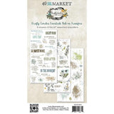 49 And Market Krafty Garden Rub-On Transfer Set Essentials 6"x12" - Postage as per Actual