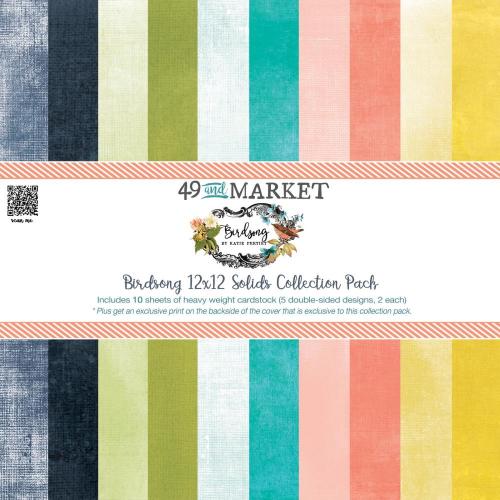 49 And Market Collection Pack 12"X12"-Birdsong Solids - Postage as per actual