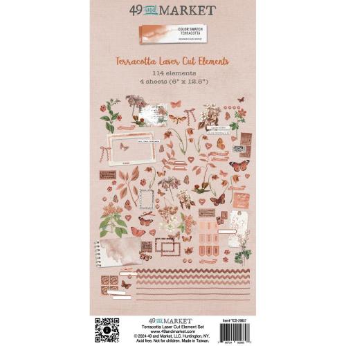 49 And Market Laser Cut Outs-Elements, Color Swatch: Terracotta - Postage as per actual