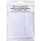49 And Market Create-An-Album Foundation Inserts Assort 1 White