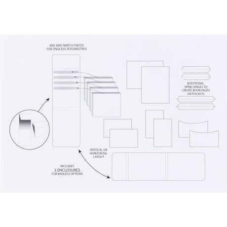 49 And Market Create-An-Album Foundation Inserts Assort 1 White