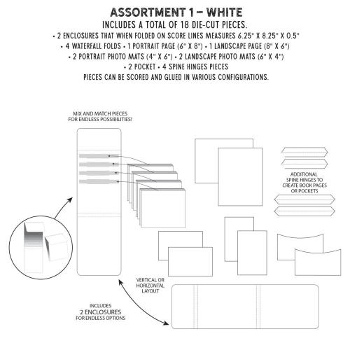 49 And Market Create-An-Album Foundation Inserts Assort 1 White