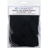 49 And Market Create-An-Album Foundation Inserts Assort 1 Black