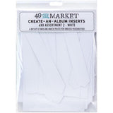49 And Market Create-An-Album Foundation Inserts Assort 2 White