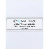 49 And Market Create-An-Album Triple Flip Album Base White - Postage as per Actual