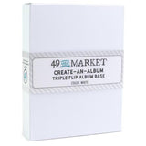 49 And Market Create-An-Album Triple Flip Album Base White - Postage as per Actual