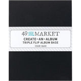 49 And Market Create-An-Album Triple Flip Album Base Black - Postage as per Actual