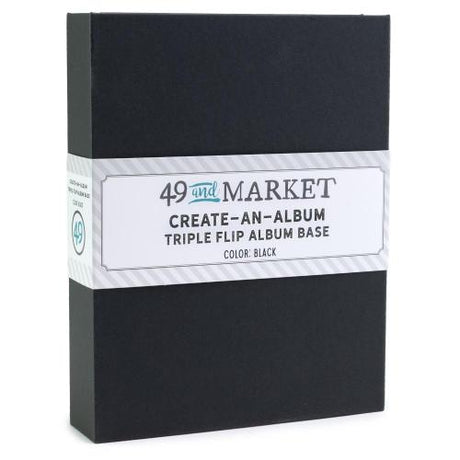 49 And Market Create-An-Album Triple Flip Album Base Black - Postage as per Actual