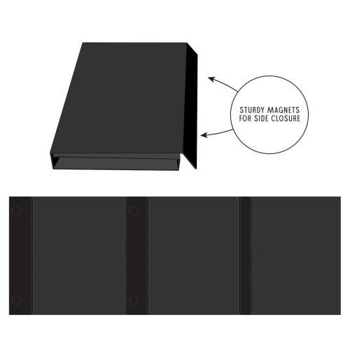49 And Market Create-An-Album Triple Flip Album Base Black - Postage as per Actual