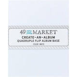 49 And Market Create-An-Album Quadruple Flip Album Base White - Postage as per Actual