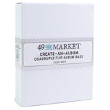 49 And Market Create-An-Album Quadruple Flip Album Base White - Postage as per Actual