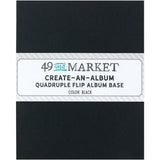 49 And Market Create-An-Album Quadruple Flip Album Base Black - Postage as per Actual