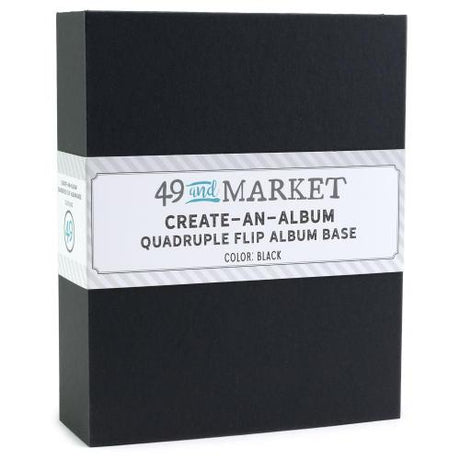 49 And Market Create-An-Album Quadruple Flip Album Base Black - Postage as per Actual