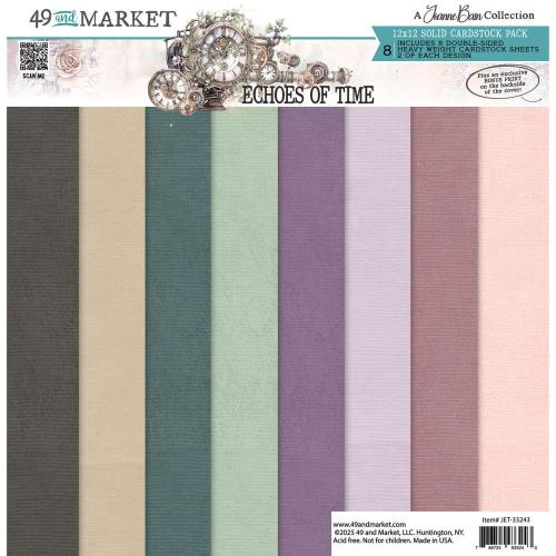 49 And Market Solids Collection Pack 12"X12" Echoes Of Time - Postage as per Actual