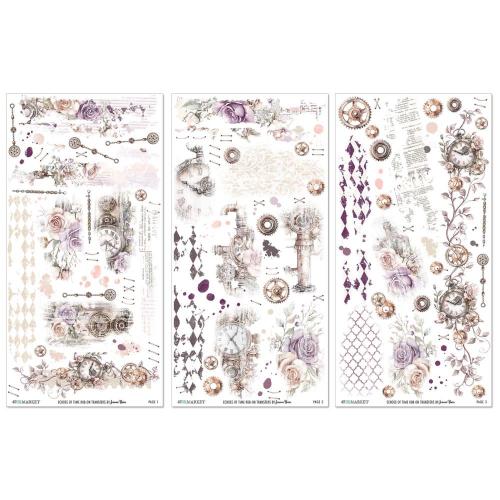 49 And Market Rub-On Transfer Set 6"X12" Echoes Of Time - Postage as per Actual