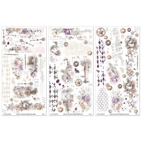 49 And Market Rub-On Transfer Set 6"X12" Echoes Of Time - Postage as per Actual