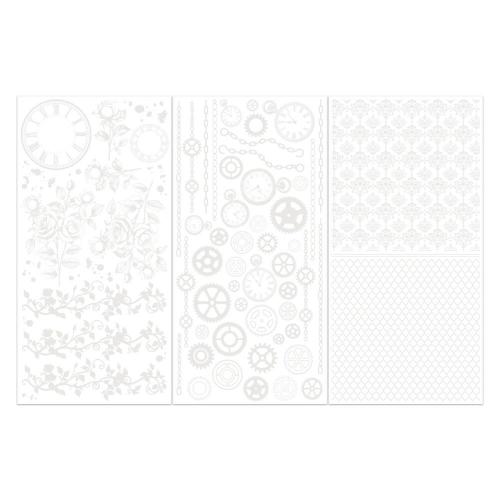 49 And Market Rub-On Transfer Set 6"X12" Irresistible Times, Echoes Of Time - Postage as per Actual