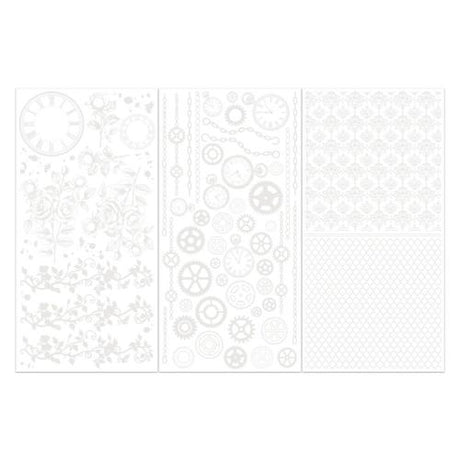 49 And Market Rub-On Transfer Set 6"X12" Irresistible Times, Echoes Of Time - Postage as per Actual