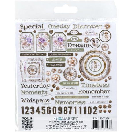 49 And Market Chipboard Set Bits, Echoes Of Time