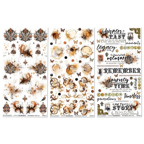 49 And Market Blendable Rub-On Transfer Set 6"X12" Nostalgic Memories - Postage as per Actual