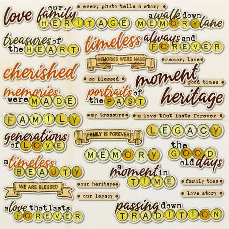 49 And Market Chipboard Set Nostalgic Memories