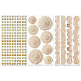 49 And Market Essential Rub-On Transfer Set 6"X12" Nostalgic Memories - Postage as per Actual