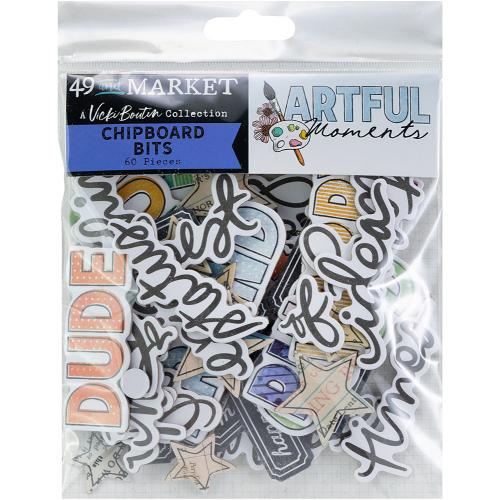 49 And Market Chipboard Set-Bits, Artful Moments