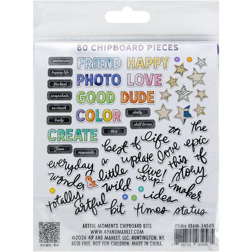 49 And Market Chipboard Set-Bits, Artful Moments